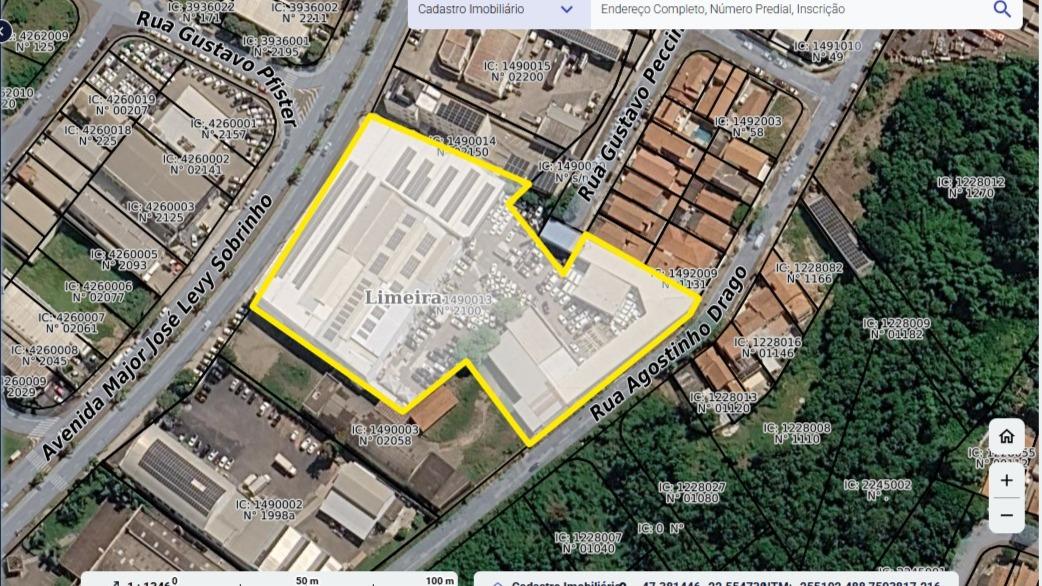 Prédio comercial com ampla estrutura e 2.071,77 m² de área construída - Limeira/SP