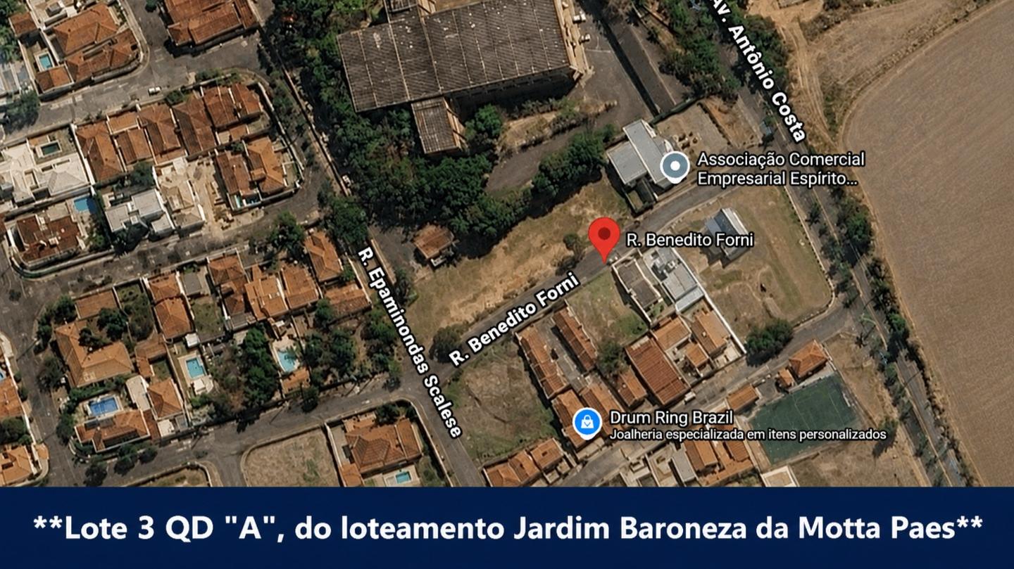 Lote de terreno com área de 287,50 m² - Espirito Santo do Pinhal/SP