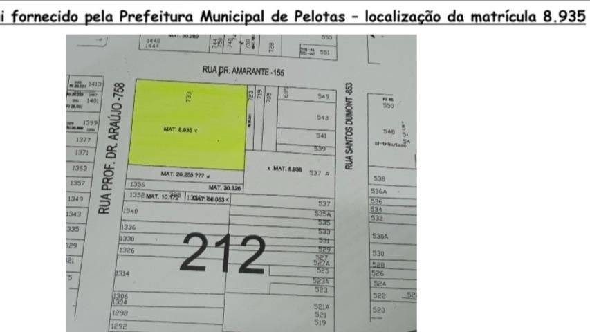 Terreno na Rua Dr. Amarante, 733 no Centro - Pelotas/RS