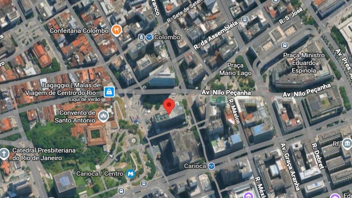 Sala Comercial com 62M² Nº 1225 no Edifício da Avenida Rio Branco no Centro - Rio de Janeiro/RJ