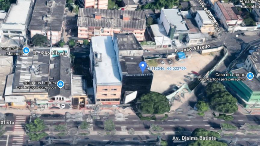 Prédio comercial com uma área de 1.800,00 M² e uma área construída de 469,38 M²  no Bairro São Geraldo - Manaus/AM
