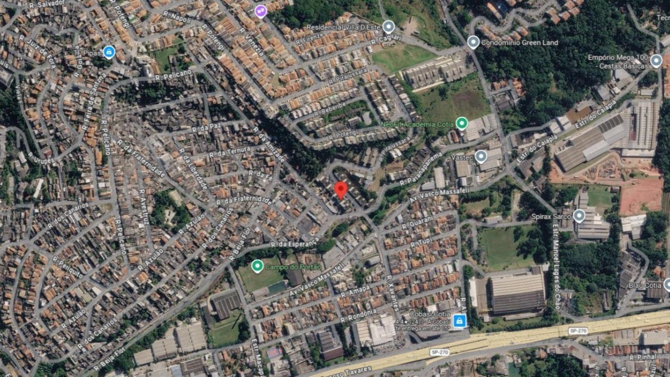 Apartamento nº 43, no 4º andar do Edifício Pedra Preta, no Jardim Residencial Rio das Pedras, Rua Pirajussara, nº 55, Bairro do Portão, Cotia/SP, com área útil de 55,26 m².
