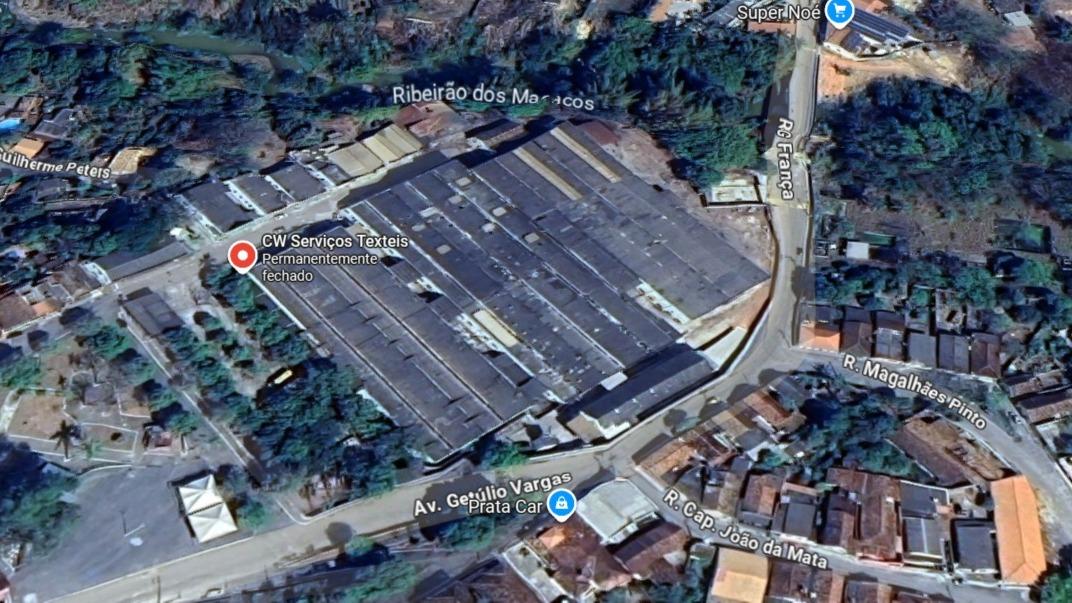 Prédio industrial com área total de 13.000 m², localizado no município de Cachoeira da Prata, Estado de Minas Gerais.