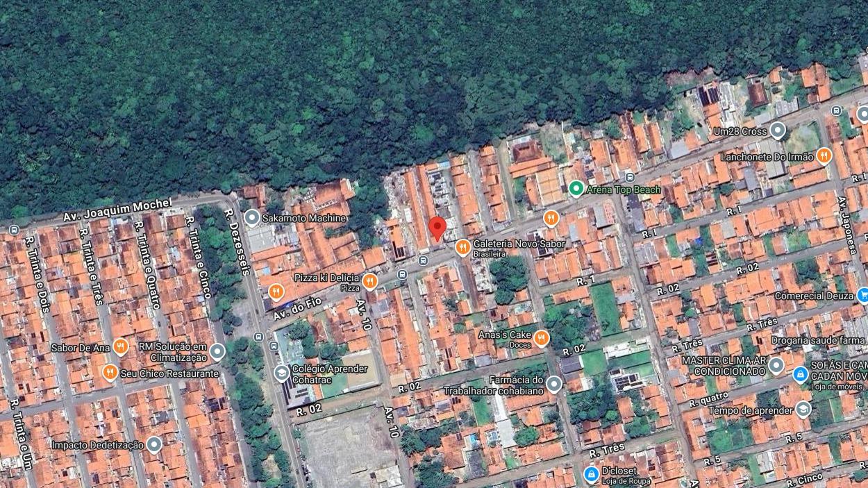 Terreno com A.T. de aprox. 8.032,05m², situado à Avenida Joaquim Mochel, São José de Ribamar/MA.